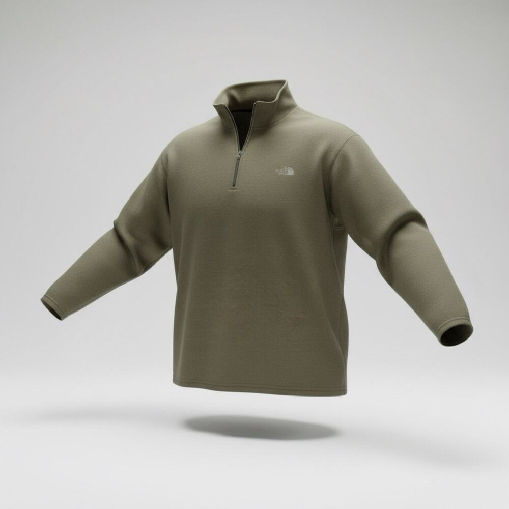 The North Face Men’s XL Quarter Zip Pullover Green Outdoor Hiking